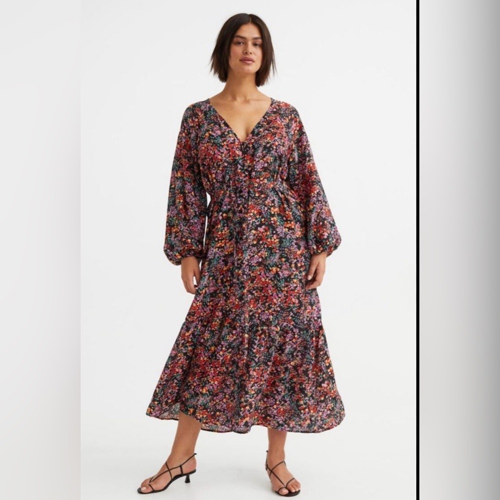 H&M Tie belt Balloon Dress